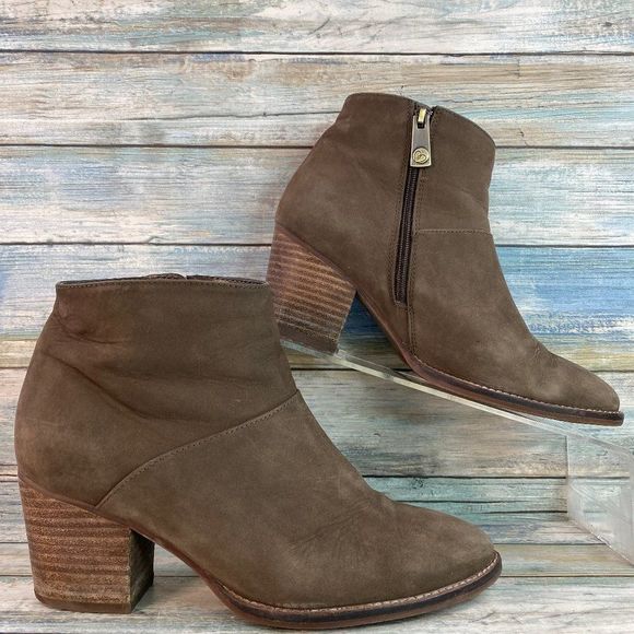 Blondo Shoes - Blondo Gray Leather Waterproof Ankle Boots